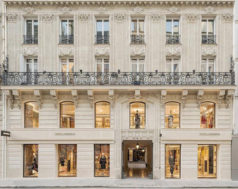 DOLCE & GABBANA, Paris rue Faubourg Saint Honore